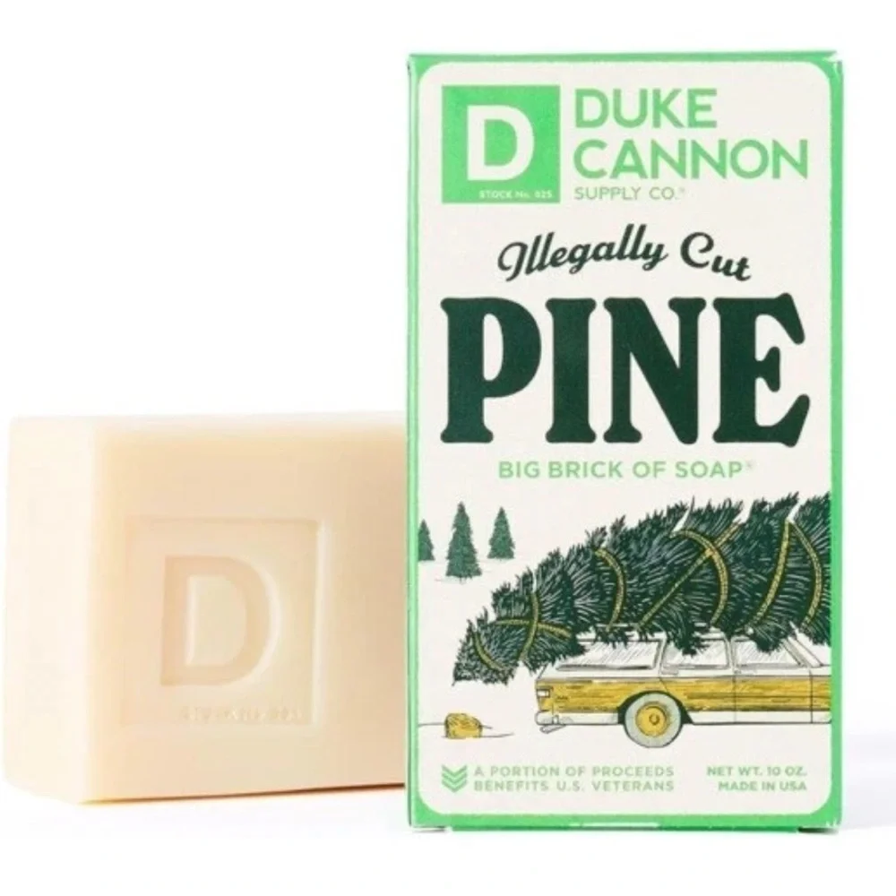 X2 Duke Cannon Bar Soap Illegally Cut Pine 10oz Each USA Made‎ - Picture 3 of 3